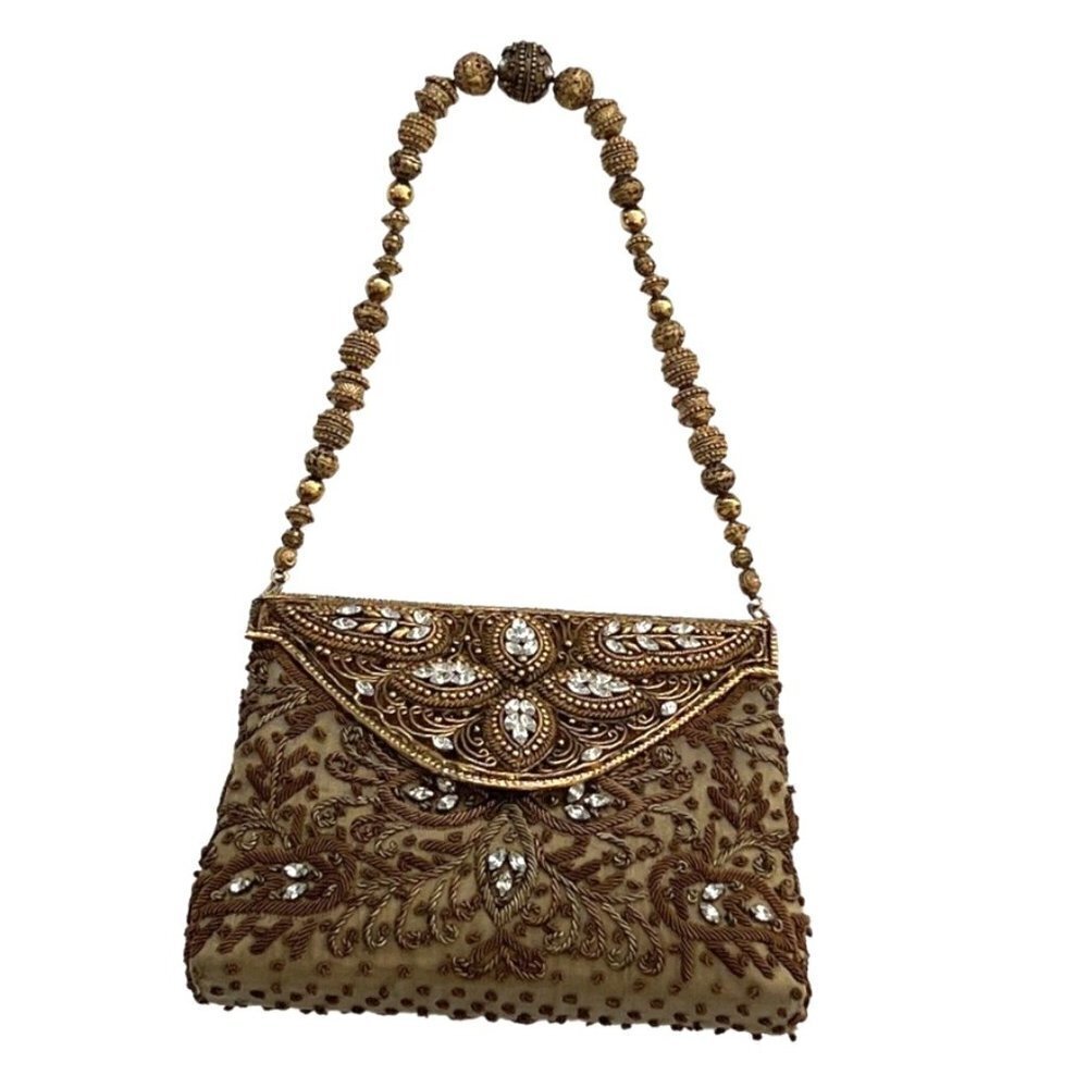 Meera Mahadevia vintage beaded embroidered purse